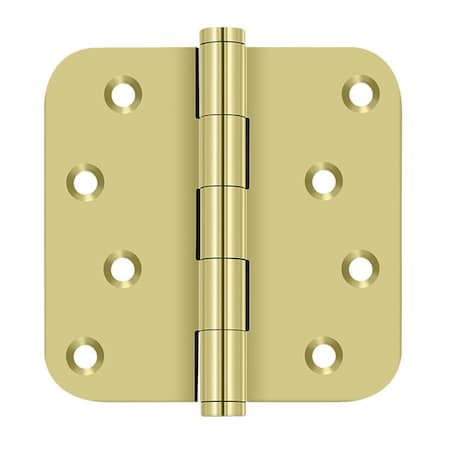Deltana Bright Brass Radius Hinge DSB4R53-RZ