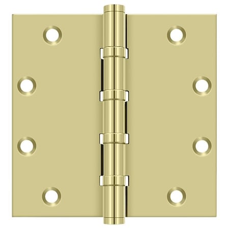 Deltana Bright Brass Door and Butt Hinge DSB55B3-UNL
