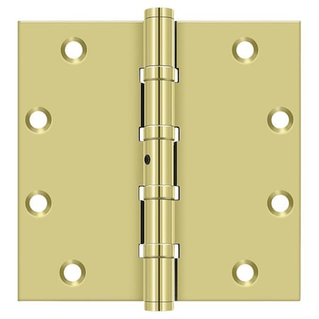 Deltana Bright Brass Door and Butt Hinge DSB55NB3