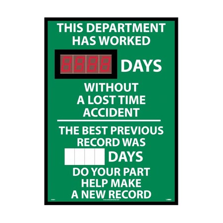 Nmc This Department Has Worked Digital / Magnetic Scoreboard DSB61