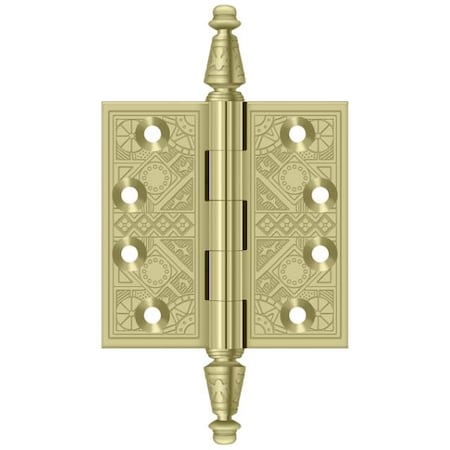 Deltana Bright Brass Door and Butt Hinge DSBP35U3-UNL