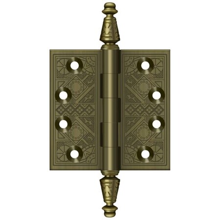 Deltana Antique Brass Square Hinge DSBP35U5