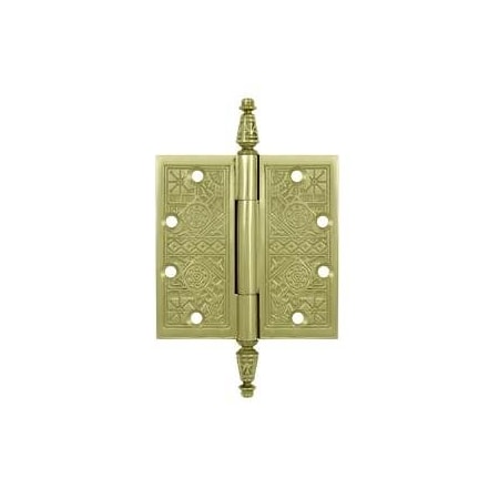 Deltana Bright Brass Door and Butt Hinge DSBP44U3-UNL