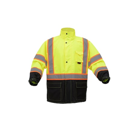 Gss Safety Hi-Vis Short Sleeve Safety Shirt, 100% Polyester Birdseye, Orange, LT 5502-TALL LG
