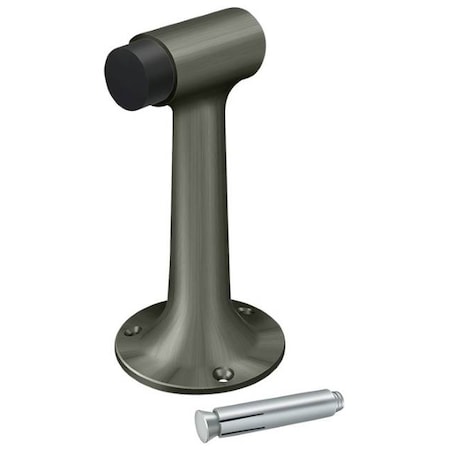 Deltana Floor Mount, 6" Bumper, Heavy Duty Antique Nickel DSF600U15A