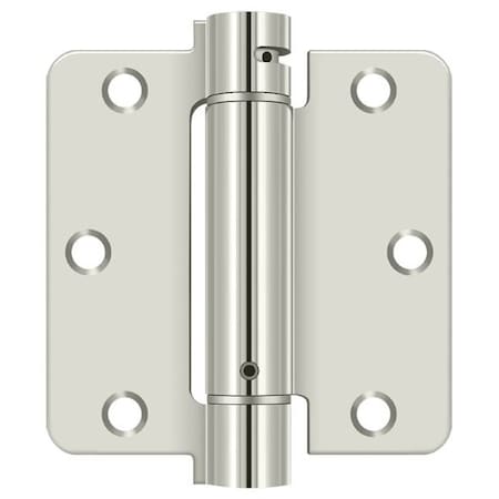 Deltana Bright Nickel Spring Hinge DSH35R414