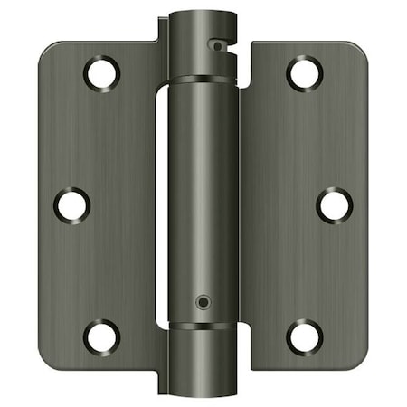 Deltana Antique Nickel Spring Hinge DSH35R415A