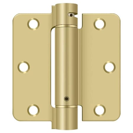 Deltana Satin Brass Spring Hinge DSH35R43/4