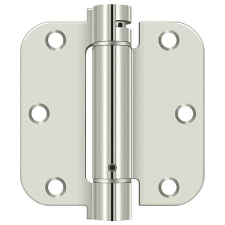Deltana Bright Nickel Spring Hinge DSH35R514
