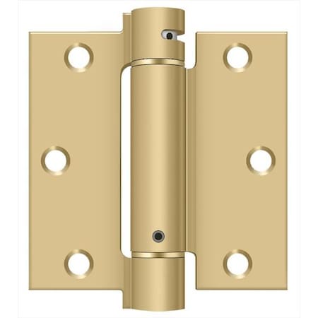 Deltana Satin Brass Spring Hinge DSH35U4