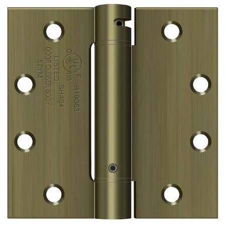 Deltana Antique Brass Spring Hinge DSH45U5