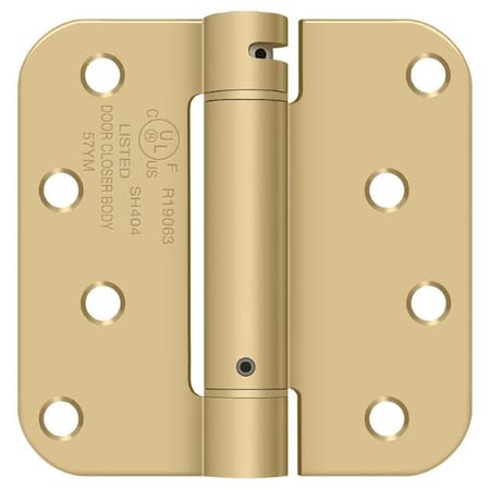 Deltana Satin Brass Spring Hinge DSH4R54-Z