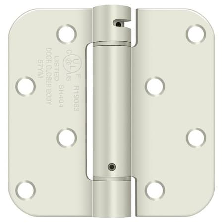 Deltana Prime Coat Spring Hinge, Holes per Leaf: 4 DSH4R5USPWBM