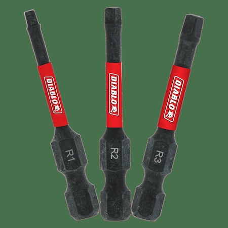 Diablo Driver Bit Range Of Square Bits Del, PK3 DSQV2-S3
