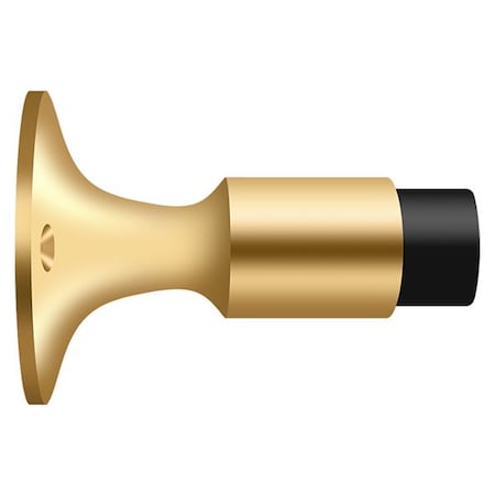 Deltana Wall Mount Bumper Lifetime Brass DSW325CR003