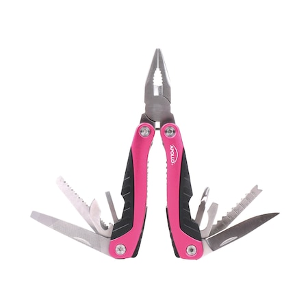 Apollo Tools Multitool Pliers, 14 In 1, Pink DT5015P