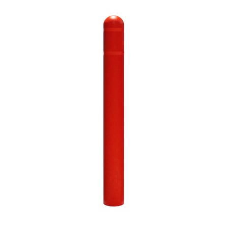 Post Guard Dome Top Post Sleeve, 7" Dia, 52" H, Red DT752RRT