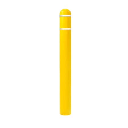 Zoro Select Dome Top Post Sleeve, 7" Dia, 60" H, Yel DT760YWT