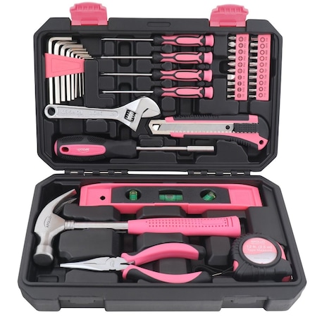 Apollo Tools Household Tool Kit, 39 Pieces, Pink DT9711P