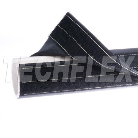 Techflex Cable Wrap, 1-3/4 in Inside Dia., 25 ft, Black DWT1.75BK
