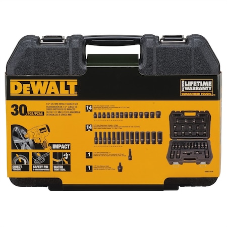 Dewalt 1/2" Drive Impact Combination Set DWMT19249