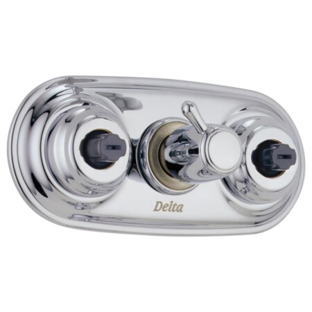 Delta Jetted Module Diverter Trim, Chrome, Wall T18037-XO