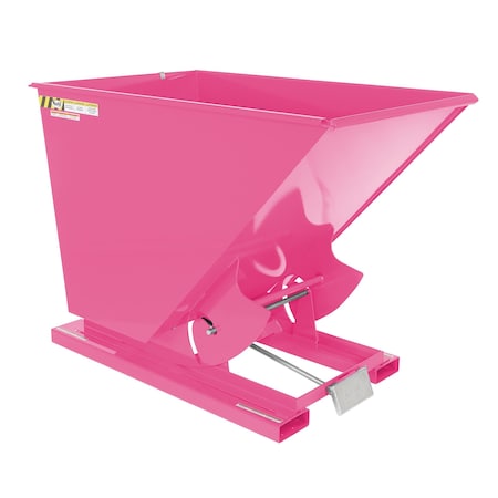 Vestil Heavy Duty Self-Dumping Hopper 1.5 Cubic Yard 6000 lb Bubble Gum D-150-HD-BG