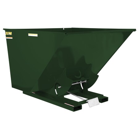 Vestil Light Duty Self-Dumping Hopper 2.5 Cubic Yard 2000 lb Hunter Green D-250-LD-GRN-H