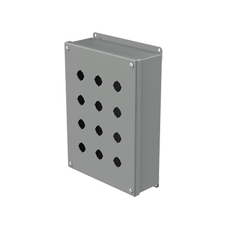 Nvent Hoffman Captive Screws Electrical Enclosures, 11-3/4 in H, 3 in D, 8-1/2 in W, NEMA 12, Steel E12PBG