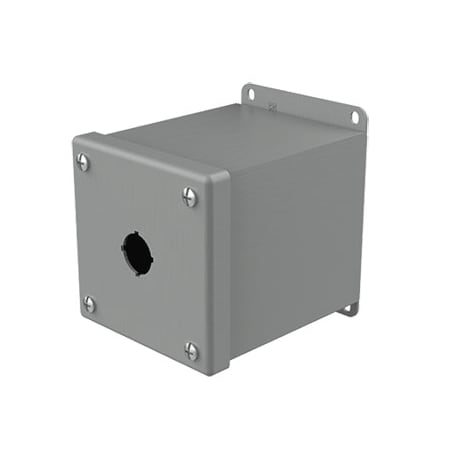 Nvent Hoffman Captive Screws Electrical Enclosures, 4 in H, 4-3/4 in D, 4 in W, NEMA 12, Steel E1PBXM