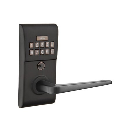 Emtek Flat Black Electronic E2020ATNUS19LH E2020ATNUS19LH