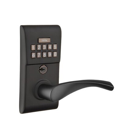 Emtek Flat Black Electronic E2020TRTUS19RH E2020TRTUS19RH