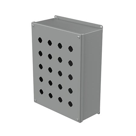 Nvent Hoffman Captive Screws Electrical Enclosures, 14 in H, 4-3/4 in D, 10-3/4 in W, NEMA 12, Steel E20PBXM