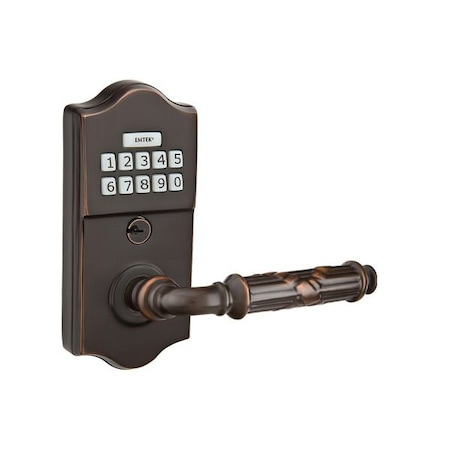 Emtek Oil Rubbed Bronze Electronic E2200RBLUS10BLH E2200RBLUS10BLH
