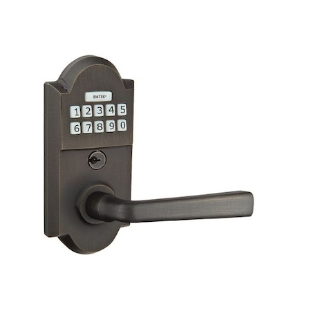 Emtek Medium Bronze Electronic E2201CRMBLH E2201CRMBLH