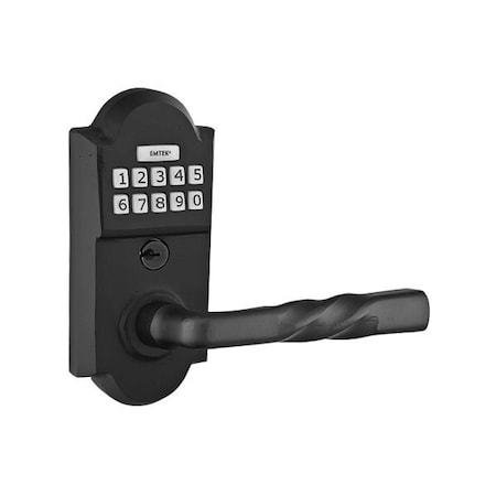 Emtek Flat Black Electronic E2201MTFBLH E2201MTFBLH