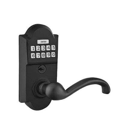 Emtek Flat Black Electronic E2201TTFBLH E2201TTFBLH