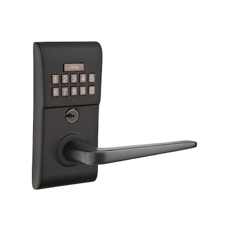 Emtek Flat Black Electronic E2220ATNUS19LH E2220ATNUS19LH