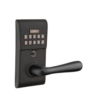 Emtek Flat Black Electronic E2220BAUS19RH E2220BAUS19RH