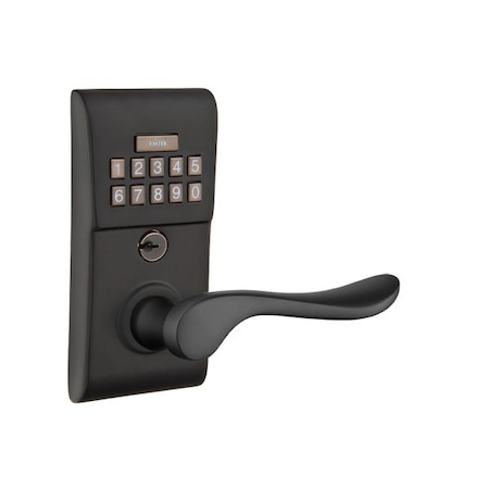 Emtek Flat Black Electronic E2220LUUS19LH E2220LUUS19LH
