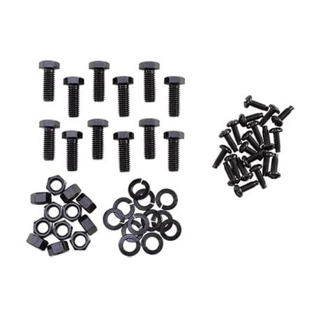 Nvent Hoffman Open Frame Rack Hardware Kit, Black, Mild Steel 2-Post E2PKIT