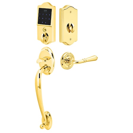 Emtek Bright Brass Electronic E4410TUS3LH E4410TUS3LH