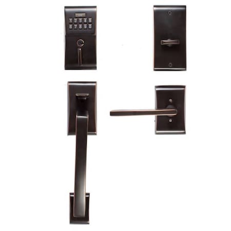 Emtek Oil Rubbed Bronze Electronic E4817HLOUS10BRH E4817HLOUS10BRH