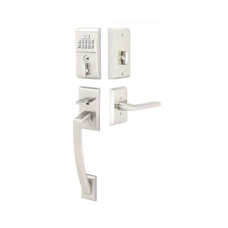 Emtek Satin Nickel Electronic E4817HLOUS15LH E4817HLOUS15LH