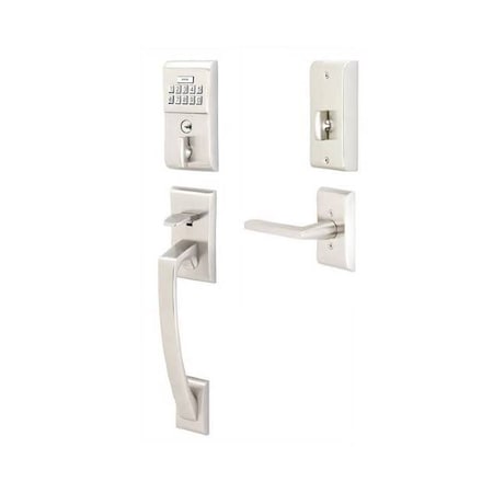 Emtek Satin Nickel Electronic E4817HLOUS15RH E4817HLOUS15RH