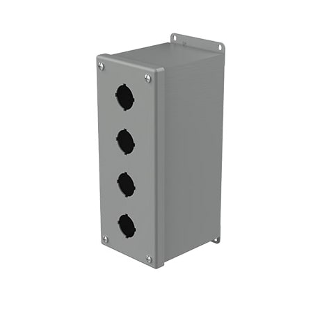 Nvent Hoffman Captive Screws Electrical Enclosures, 10 in H, 4-3/4 in D, 4 in W, NEMA 12, Steel E4PBX