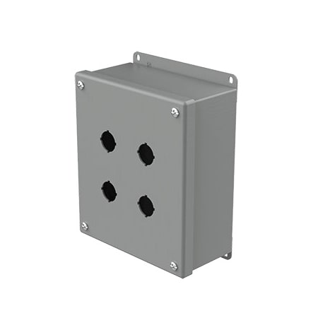Nvent Hoffman Captive Screws Electrical Enclosures, 7-1/4 in H, 3 in D, 6-1/4 in W, NEMA 12, Steel E4SPBG