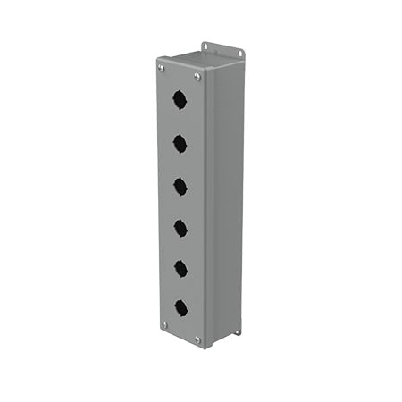 Nvent Hoffman Captive Screws Electrical Enclosures, 14-3/4 in H, 2-3/4 in D, 3-1/4 in W, NEMA 12, Steel E6PBGVL