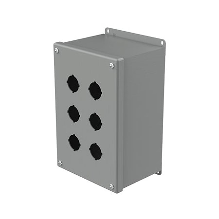 Nvent Hoffman Captive Screws Electrical Enclosures, 9-1/2 in H, 4-3/4 in D, 6-1/4 in W, NEMA 12, Steel E6PBX
