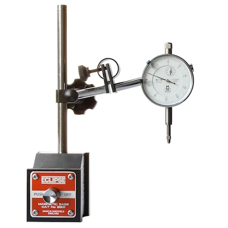 Eclipse Magnetics Push button Magnetic Base, Heavy Weight W/ Fine Adjustment E901